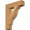 Ekena Millwork Funston Block Rough Sawn Bracket, Western Red Cedar, 4"W x 18"D x 22"H BKT04X18X22FST05RWR - alternate 1
